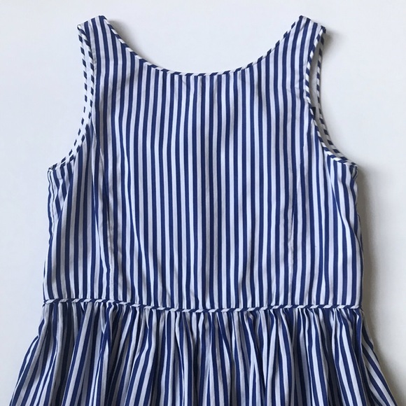 Polo Ralph Lauren Blue And White Striped Dress, Size 7. - Picture 3 of 9